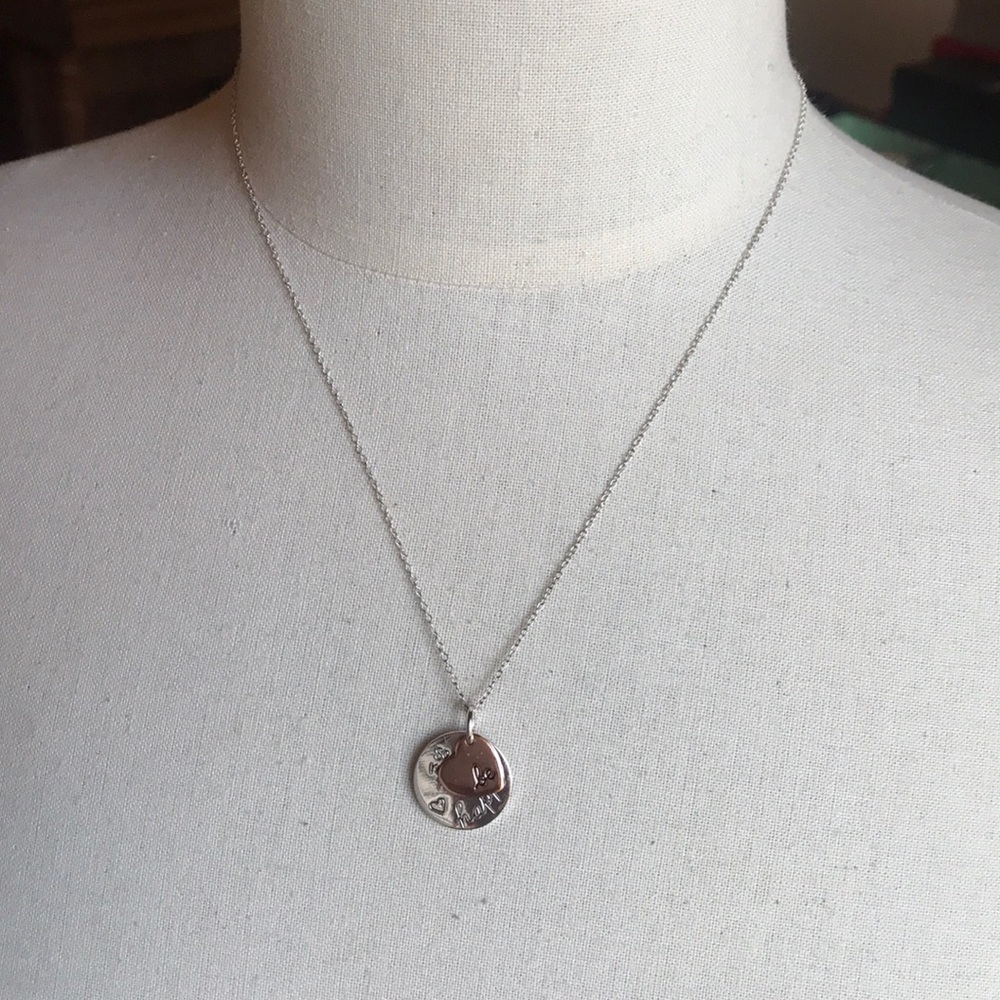 Be Happy silver necklace